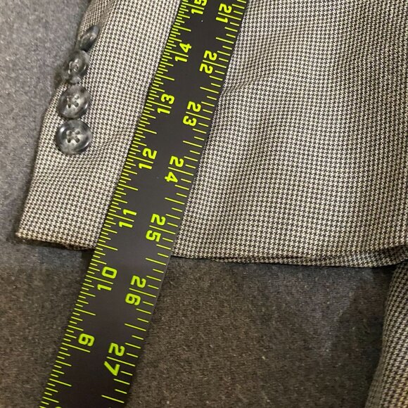 Jos. A. Bank Blazer Jacket Size 43L Signature Collection Wool Silk Gray Mitchell - Picture 9 of 13